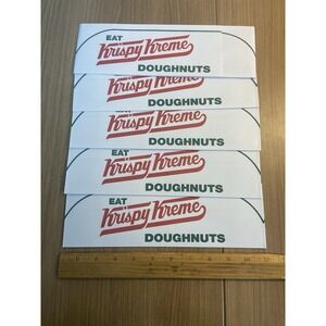 KRISPY KREME DOUGHNUTS Retro Paper Hats Lot Of 5 Party Vintage Like Donuts